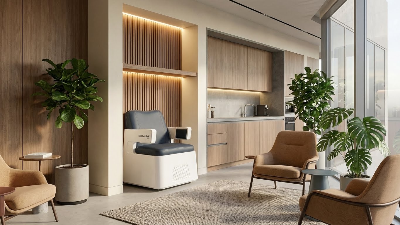 Kompakter EMP Chair im Büro